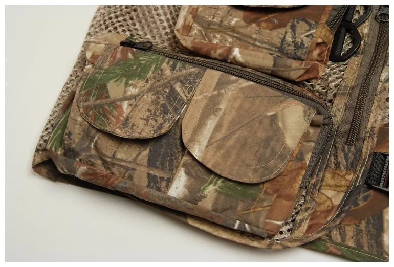 Sem Mangas Colete Camo Camuflagem Multi-bolsos Coletes Salva-vidas