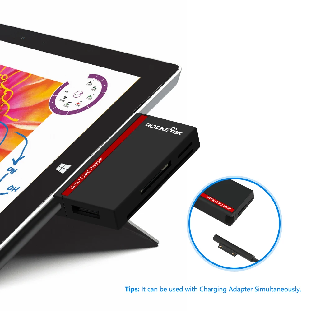 Memory Card Reader Adapter Rocketek Usb Rocketek U3H738 For SD/TF Micro