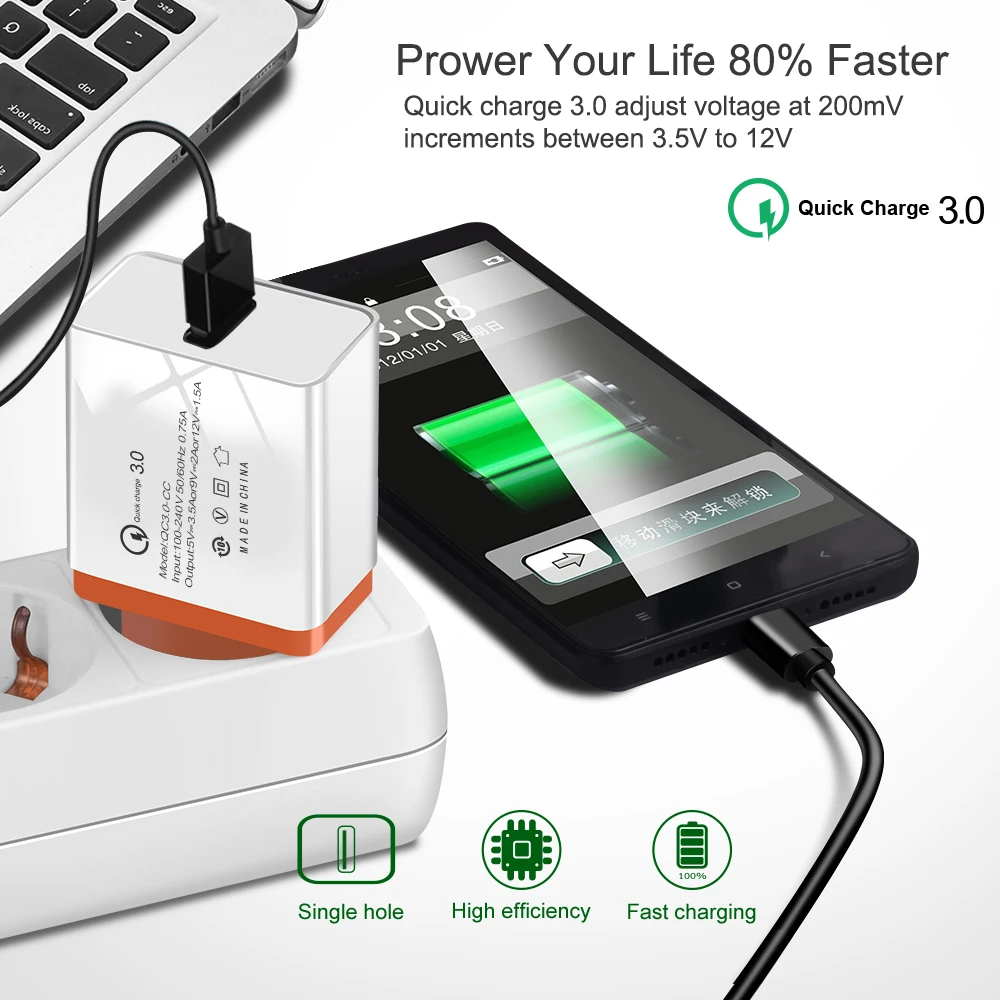 Быстрая зарядка 3,0 быстрое USB зарядное устройство для OPPO Reno 10x Zoom 5G K3 A9 A9x A1k Realme X2 X Lite 5 3 2 Pro C2 C1 QC 3,0 зарядное устройство для телефона