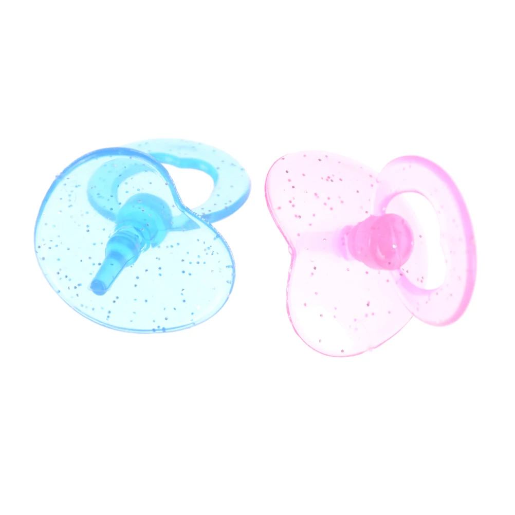 Doll Accessories 2pcs Kids Pretend Play Games Toys Baby Doll Pacifier Bottle Doll House Feeding