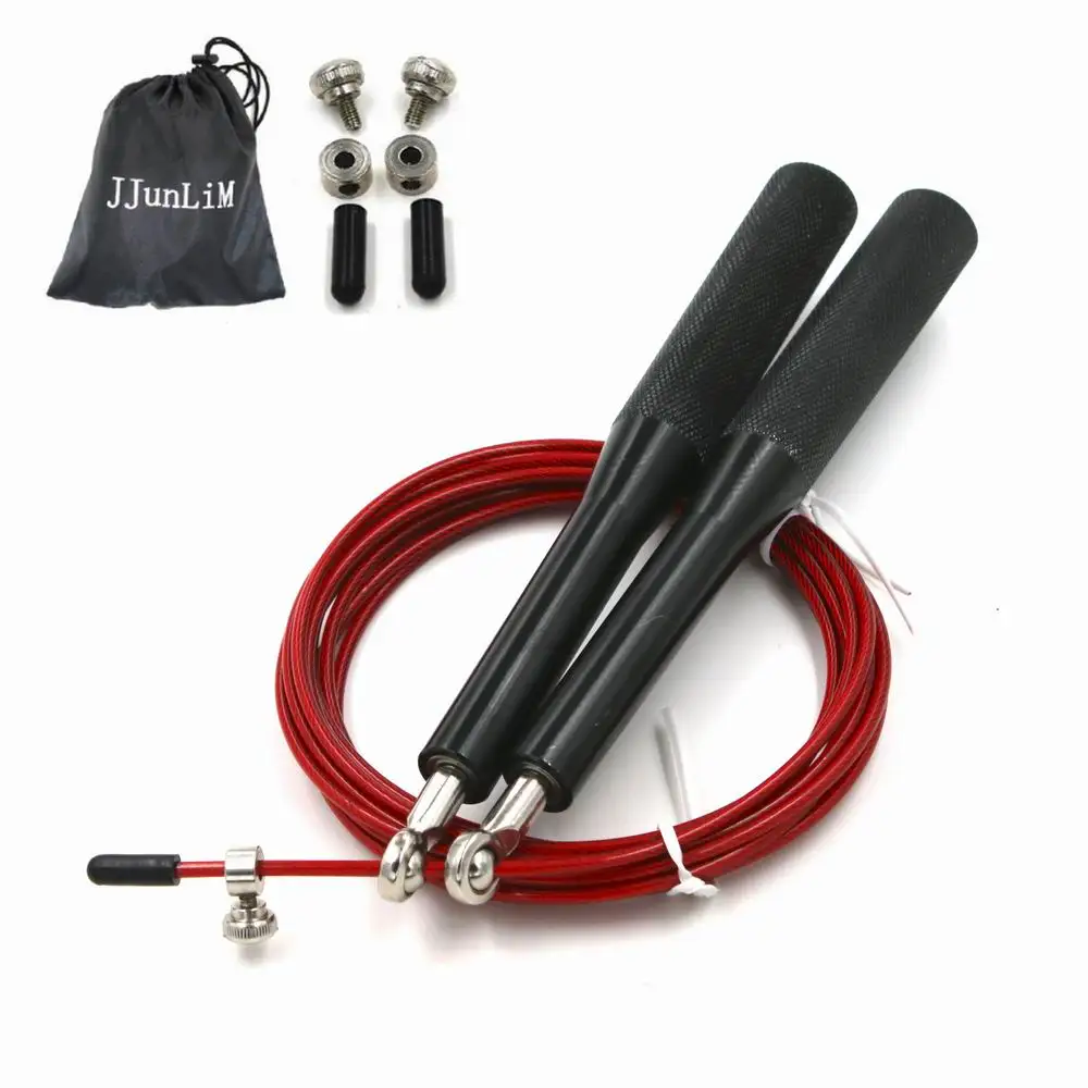 3 METERS Ultra Speed steel Wire aluminum handle Adjustable skipping