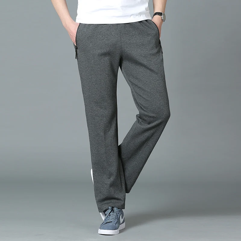 

spring and autumn 2018 new high quality stretch plus large size casual pants men close loose knit leisure cotton pants 8XL 7XL