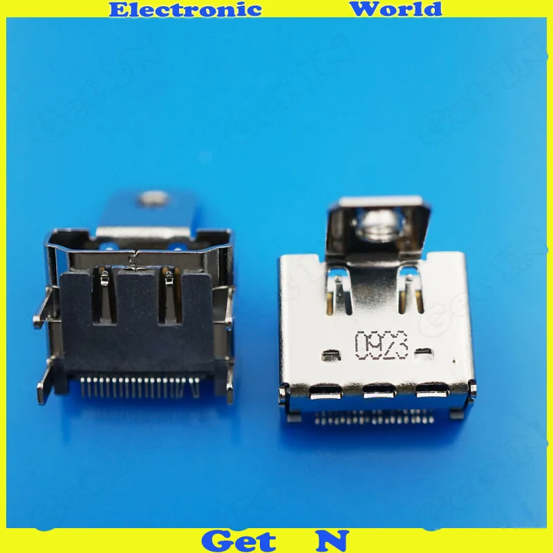 

HDMI SMD Female Jack Connector 19PIN 180 Degrees 19P 4 fixed-foot