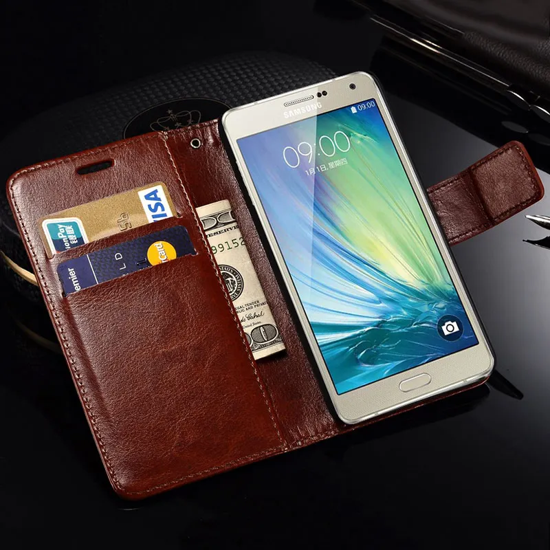 Чехол бумажник чехол для Samsung Galaxy A5 2016/A5/A7 2016 Бронкос из искусственной кожи с
