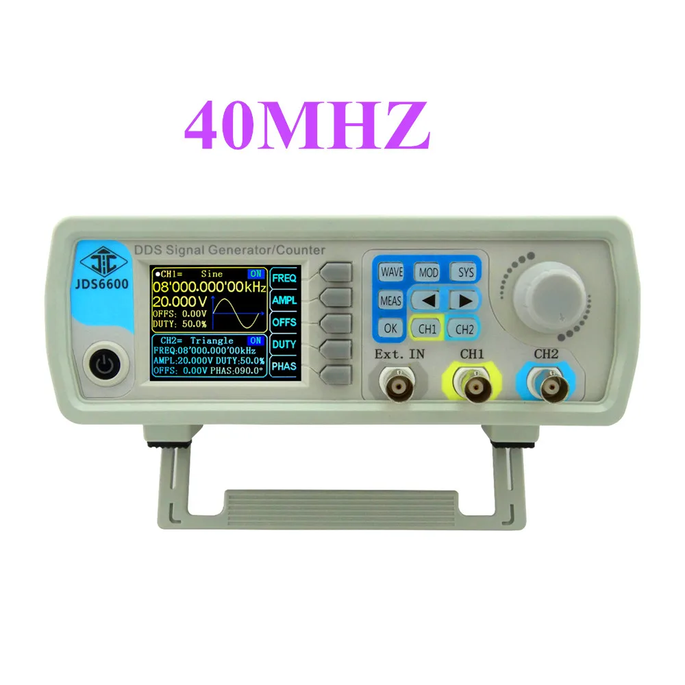 

2pcs/lot by dhl or fedex JDS6600 40MHZ Dual Channel Function Arbitrary Waveform Signal Generator Frequency Meter 20%off