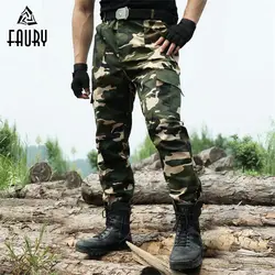 Военная форма тактические брюки Мульти Карманы Мужские брюки карго армейский зеленый камуфляж спецодежда униформа Военная униформа