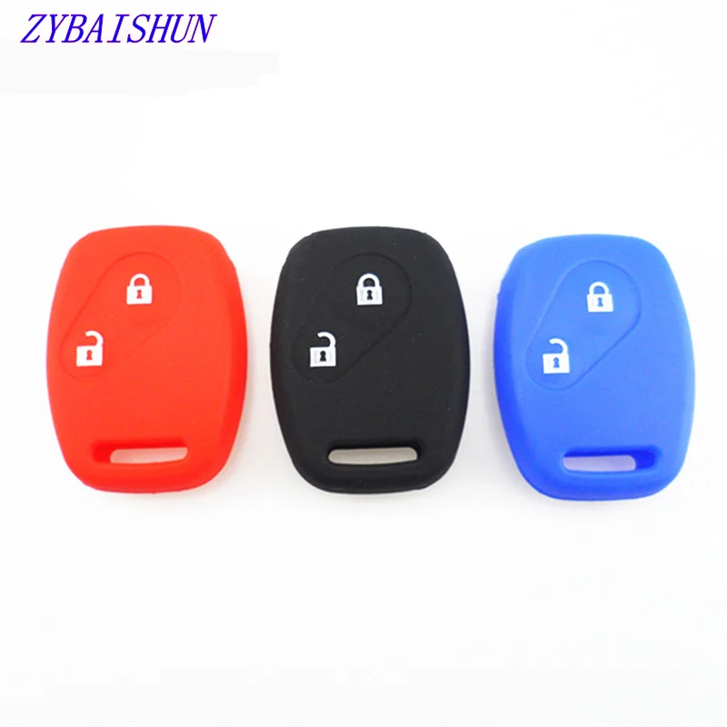 

2 Button Silicone Car Key Case for Honda CIVIC JAZZ Pilot Accord CR-V Car Styling