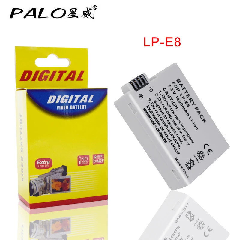 

1 PCS LP-E8 Battery Pack Bateria LP-E8 Lp E8 For Canon 550D 600D 650D 700D X4 X5 X6i X7i T2i T3i T4i T5i DSLR Camera 6 orders