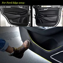 4 шт. Новые Межкомнатные Двери Из Углеродного Волокна Боковой Край Anti-kick Площадку Защита Наклейка Для Ford Edge