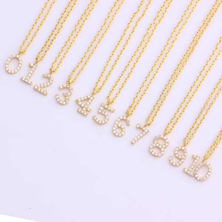 

Rhinestone Pendant Number 0--10 Can Choose Each Number To Suit Your Lucky Number