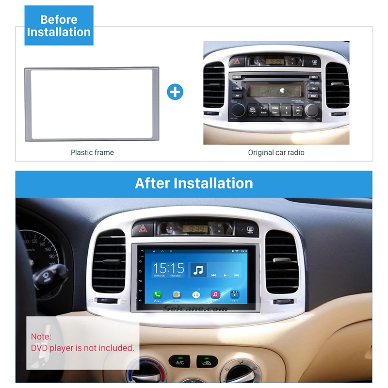 Seicane 2DIN Fascias автомобильный Радио Установка приборной панели стерео CD плеер панель