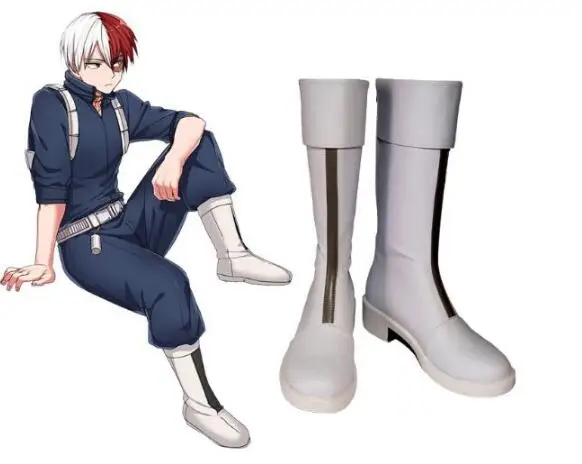 My Hero Academia Boku No Shoto Todoroki Cosplay Boots Shoes | Тематическая одежда и униформа