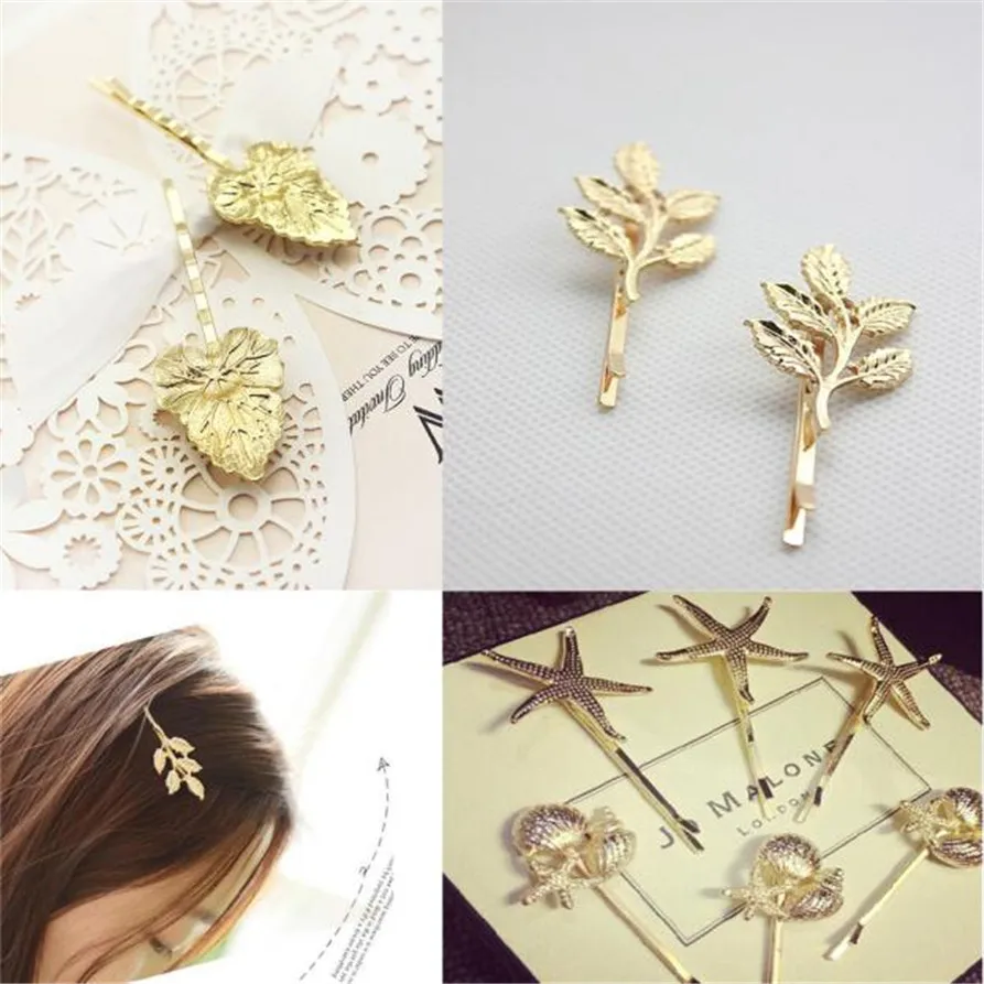 Hair Styling 4 Types Best Gift Hair Cuff Clip Bright Hairpin