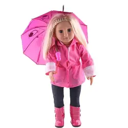 Лидер продаж; Красивая Аксессуары для зонтов для маленькой девочки подарки подходит для 18-дюймовые куклы, американские девочки MDD88