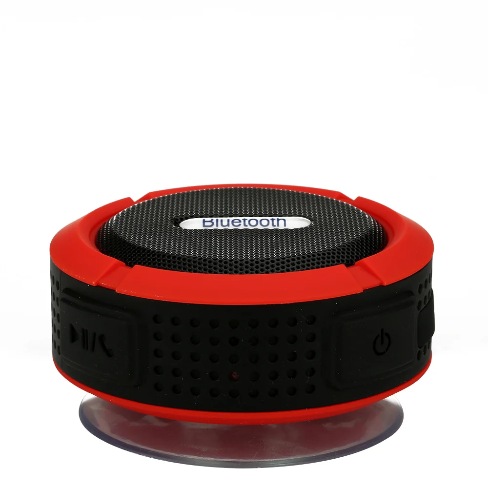 waterproof bluetooth speaker with suction cup
