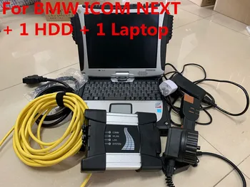 

icom next for bmw scanner 3 IN 1 diagnostic programming tool with CF-19 laptop software 1000gb hdd ista d p ready to use
