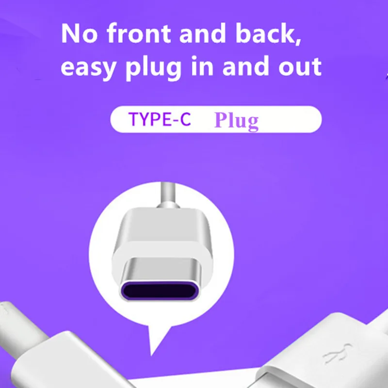 Кабель USB Type C 5A для быстрой зарядки HUAWEI P10 P20 Mate 10 20 SAMSUNG Galaxy S8 S9|Кабели мобильных