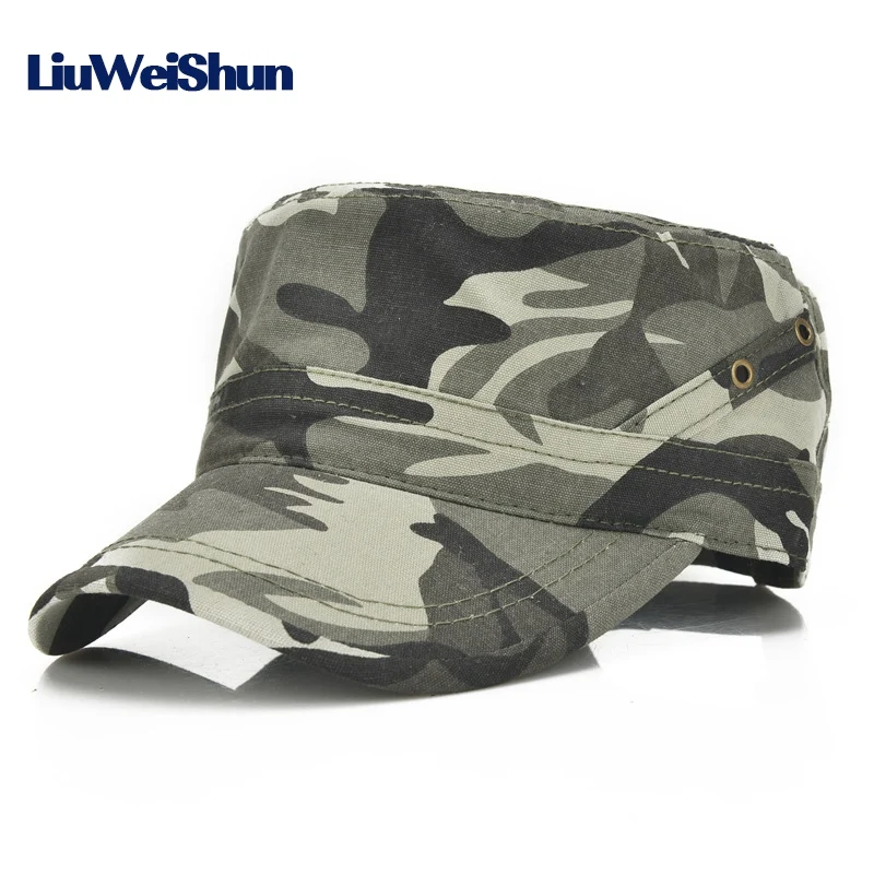 

[LWS] New Camouflage Military Hats For Male Female Casual Men Women Tactical Outdoor Hat Cool US Army Flat Baseball Caps
