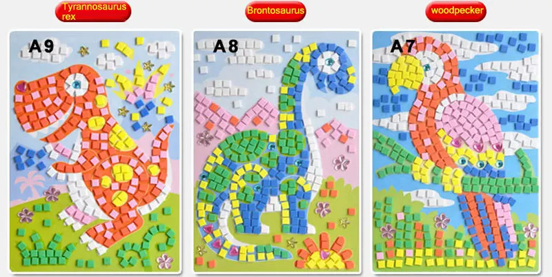 QWZ 12 шт./компл. 3D детская головоломка Сделай Сам Мозаика из пенополиэтилена Стикеры s арт Эва(этиленвинилацетат) с украшением в виде кристаллов 3D Стикеры креативные Развивающие игрушки для детей