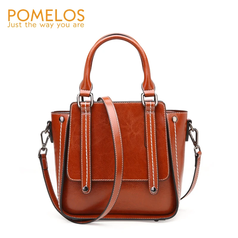 

POMELOS Luxury Handbags Women Bags Designer 2019 Spring New Arrival Genuine Leather Bag For Women Crossbody Woman Shoulder Bag