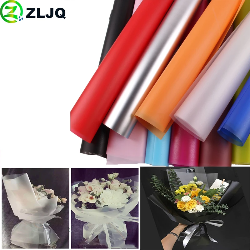 ZLJQ 20pcs/pack 60cm*60cm Matte Paper Flowers Wrapping Paper DIY