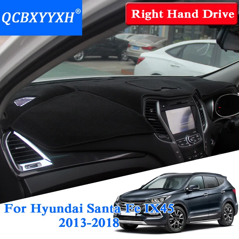 Для Hyundai Santafe IX45 2013 2018 коврик для приборной панели с правым приводом Защитная