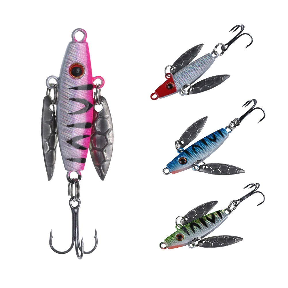 

4Pcs/Set Ice Fishing Lures 7g 5cm Metal Winter Bait Hard Lure Balancer for Fishing Baits Lead Jigging Fishing Accessories