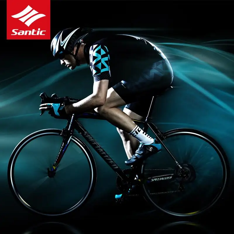 

Santic Santic Pro Team Men Cycling Sets Jersey + Bib Shorts Italy imported fabric/cushions Bike Racing Bicycle Clothing 2019