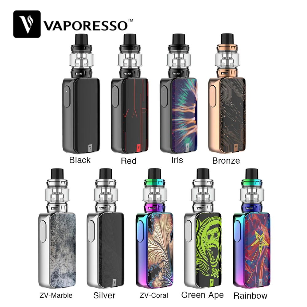 Новый оригинальный 220 Вт Vaporesso Luxe S сенсорный экран TC комплект с 8 мл SKRR-S танк и Advanced QF катушка E-cig вейп набор VS Luxe комплект