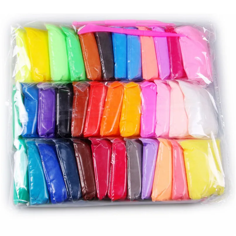 

36 Color DIY Creative Modelling Clay With Tools Playdough Light Clay Plasticine Learning Toys Fimo Polymer Toys For Kids