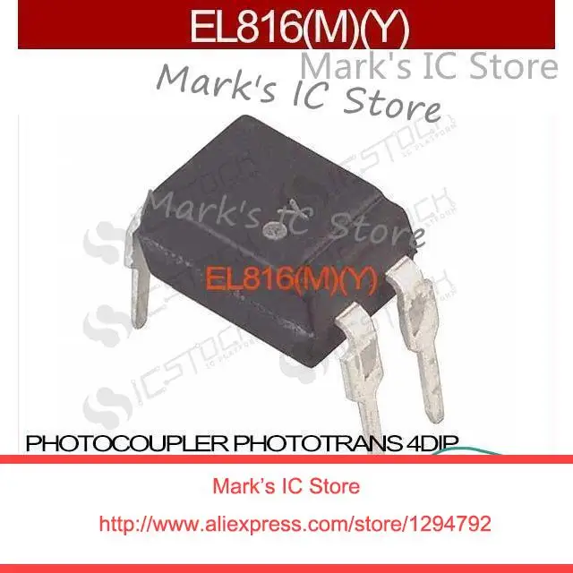 EL816(M)(Y) PHOTOCOUPLER PHOTOTRANS 4DIP EL816(Y) 816 816( L816 EL816