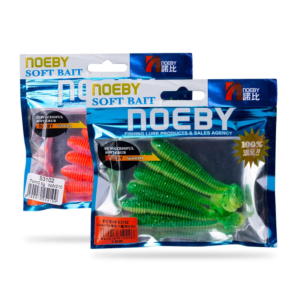 

Noeby fishing lure T-tail soft lure keitech S3102 for saltwater equipped with OPP Bag and PET factors 10 colors available