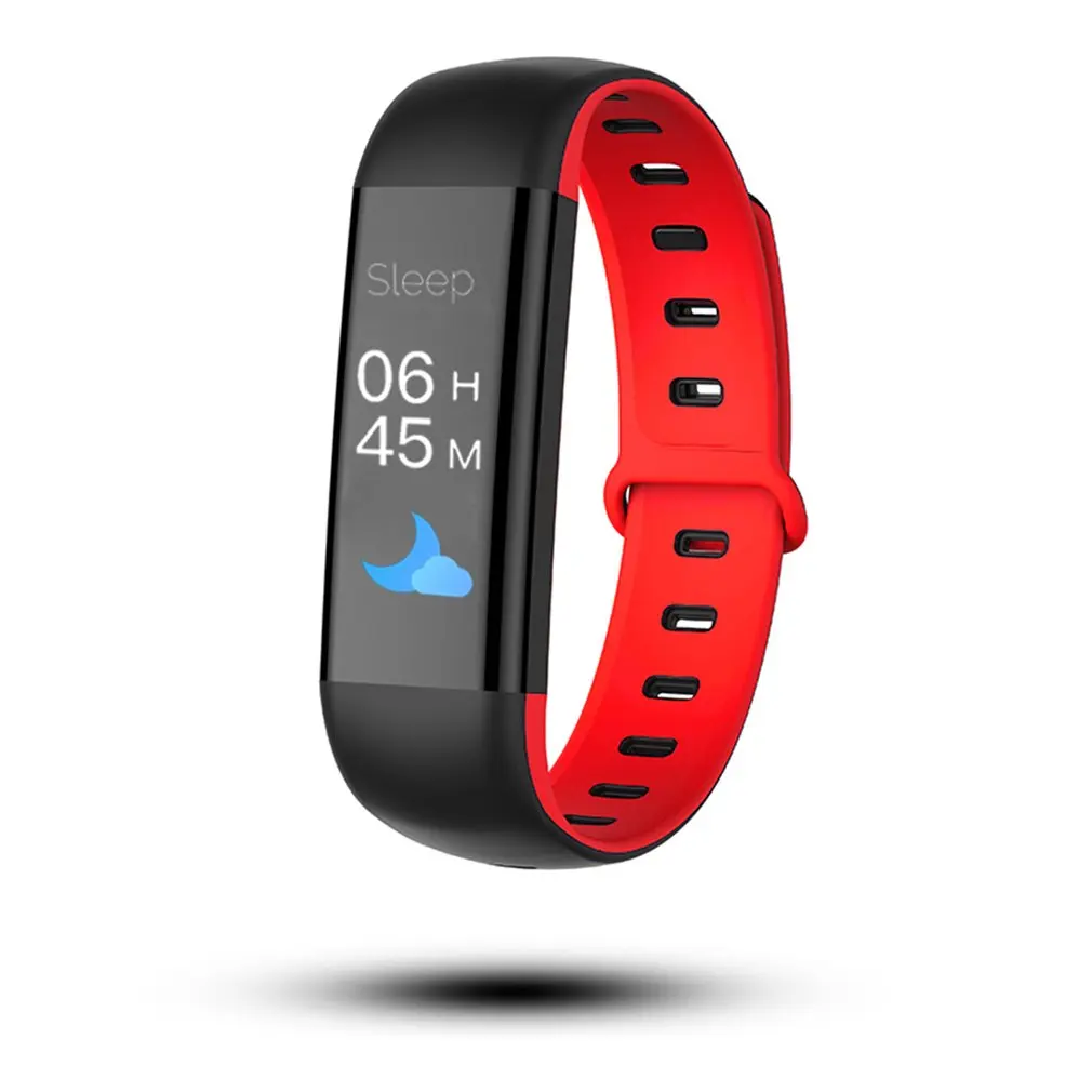 

101c Fitness Bracelet Waterproof Color Screen Smart Bracelet Silicone Polychrome Watchband oxygen monitor Smart Bracelet