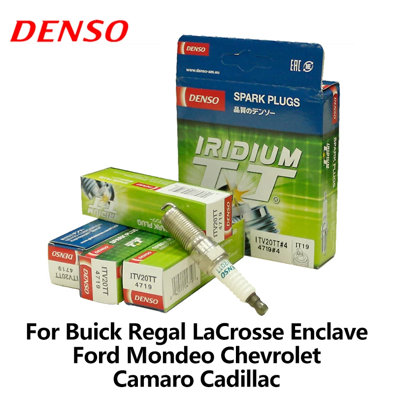 DENSO Car Spark Plug For Buick Regal LaCrosse Enclave Fiesta Focus