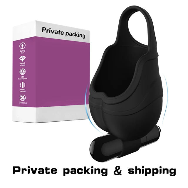 Vibrating Testis Massager Waterproof Male Cock with Ball Bag Scrotum