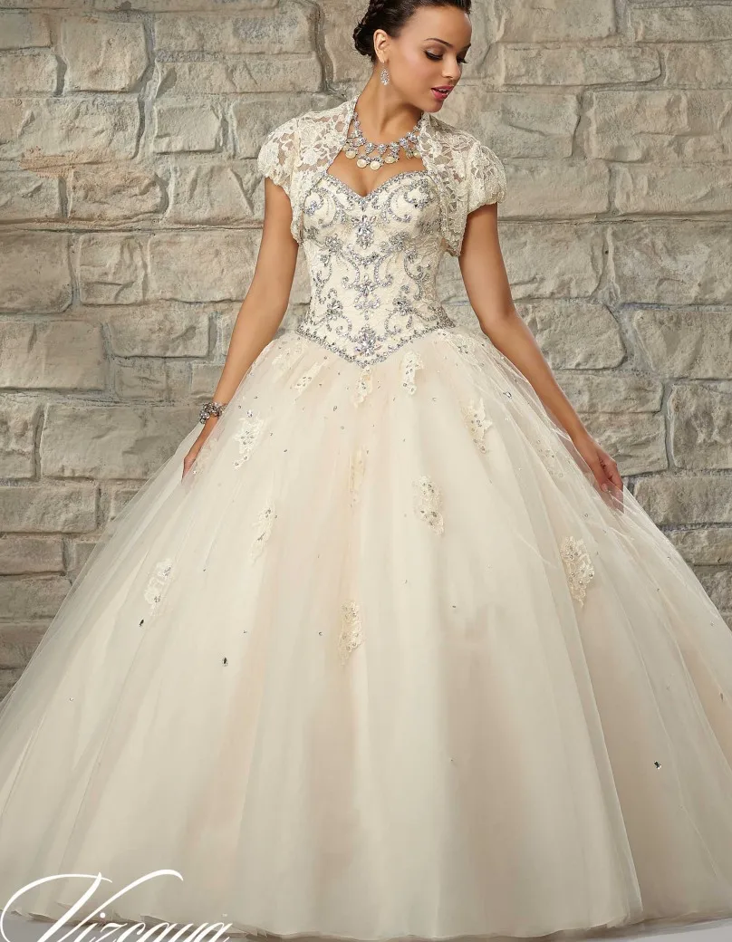 

2019 Cheap Quinceanera Gowns Debutante Sweet 16 Princess Dresses Light Purple Champagne Aqua White Online Ball Gown Long 15 Anos