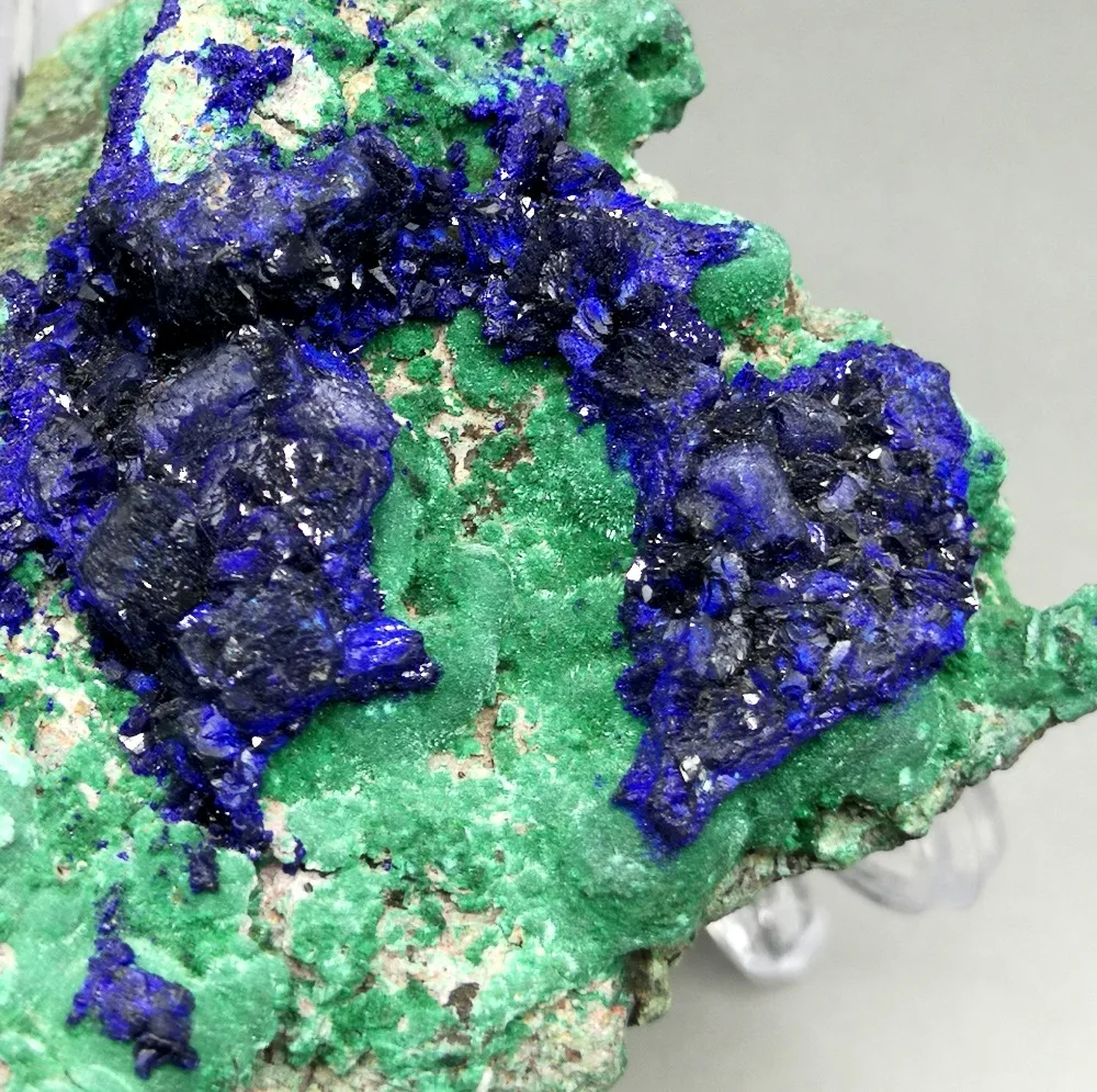 

80g Natural stone and crystal azurite / malachite symbiotic mineral crystal healing crystals Collection ornamental stone P9