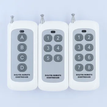 

Small Size Long Range Remote Control 4 Button 6 Button 8 Button315433MHZ Transmitter RF ASK 2262 1527 Wireless Remote for Switch