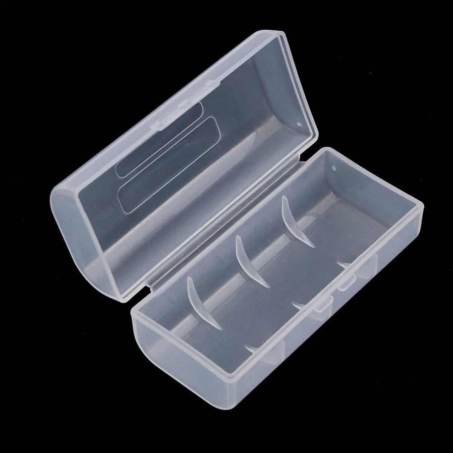 

kebidumei Transparent Clear Plastic Case Holder Battery Storage Box For 1 X 26650 Rechargeable Battery Storage case