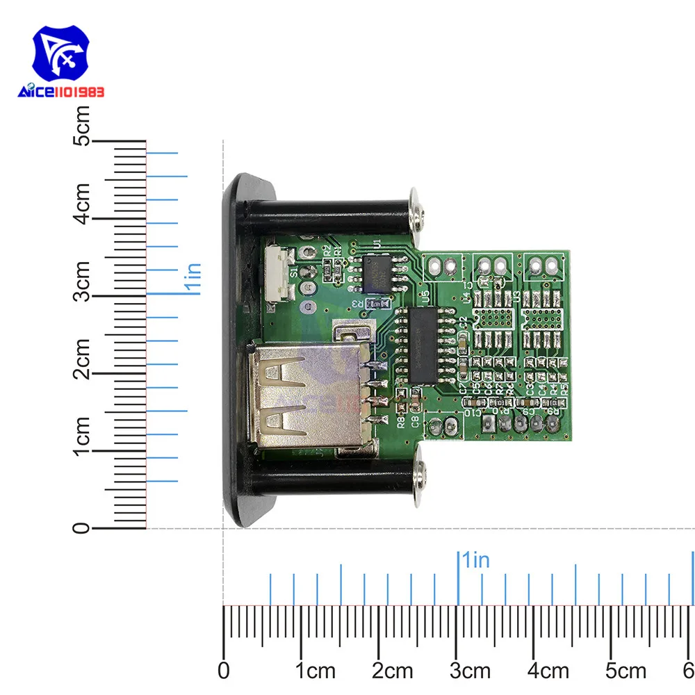 Автомобильный мини mp3 декодер 5 В/12 В плата с USB интерфейсом TF U Disk Reader плеер модуль