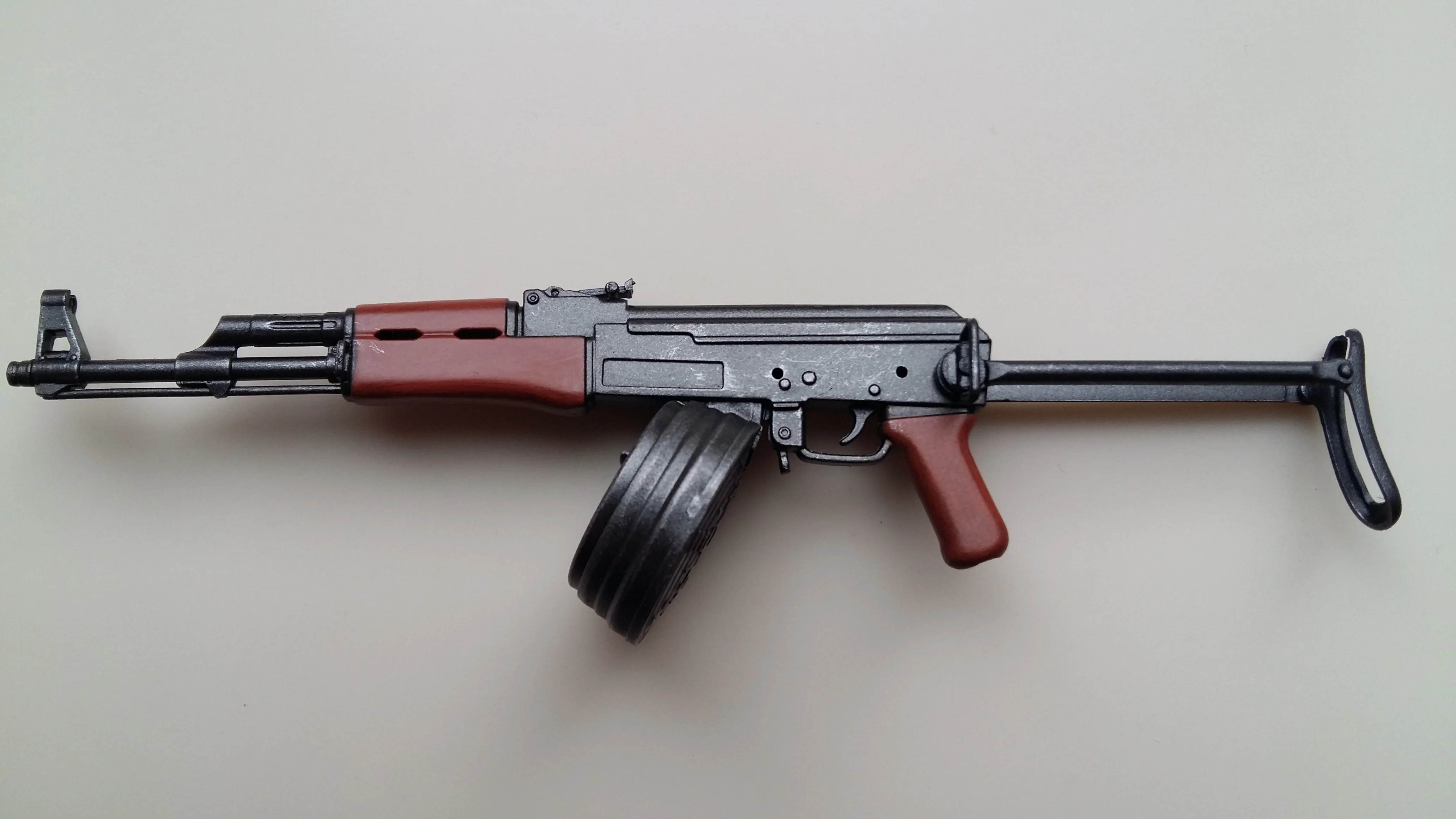  1:6 Scale Weapon Gun Model AKS47 Folding fit for 12