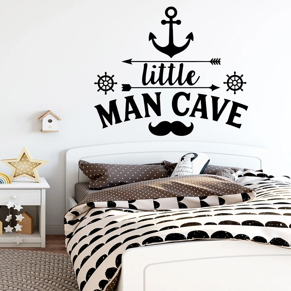 

Romantic little man cave Art Sticker Waterproof Wall Stickers for Living Room Decoration Removable Decor Wall Decals