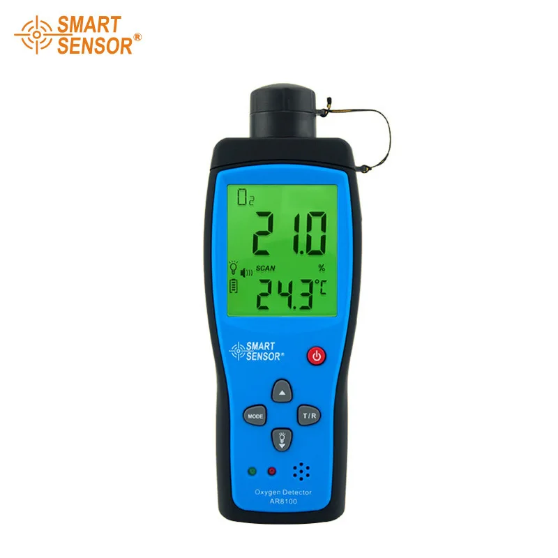 

AR8100 Oxygen Gas Analyzer Indoor Air Quality Monitor O2 Detector Tester Temperature Thermometer 0-30%