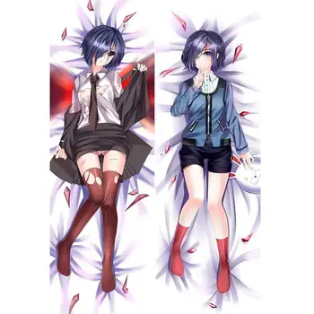 

Japanese Anime Pillowcase Tokyo Ghoul Touka Kirishima Throw Otaku Dakimakura Gift Bedding Hugging Body Pillow Case 150x50 CM