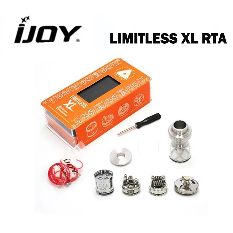 

Promotion IJOY Limitless XL Sub Ohm RTA Tank 4ml Top-filling Design E-Cigarettes Atomizer Vaporizer Clearomizer with XL-C4 Coil