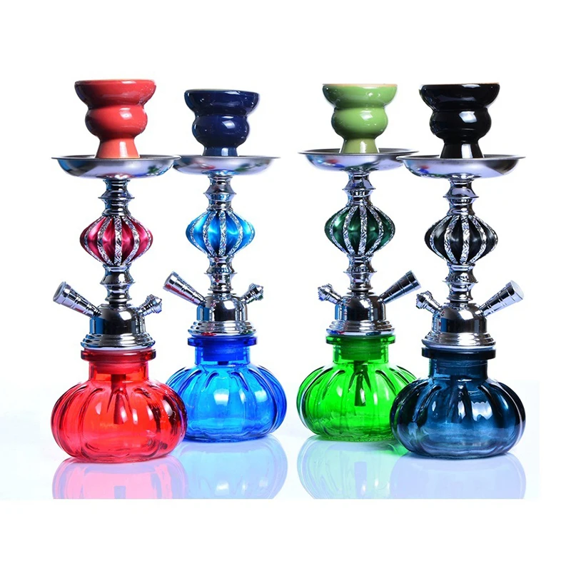 Цветное стекло для путешествий портативный водопровод кальян набор Chicha с поддон