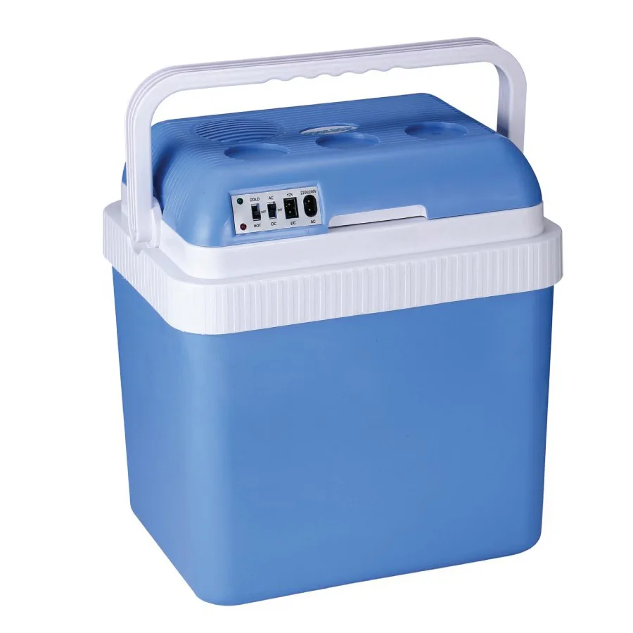 Холодильник автомобильный MYSTERY MTC-24 (Напряжение питания 12В/220В, объем 24 л, макс.мощность 50 Вт, охлаждение на 14-16°С ниже окружающей среды, нагрев до +55°С)