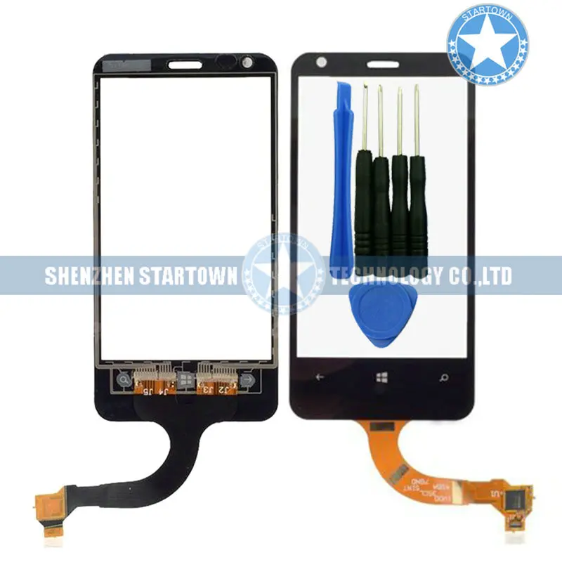 

Black For Nokia Lumia 620 Digitizer Front Glass Repair Touch Screen Panel for Replacement Assembly with Tools