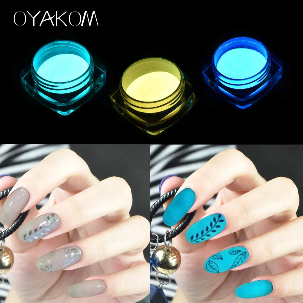 OYAKOM 1 шт./кор. набор блесток для ногтей косметическая пудра Световой Блеск