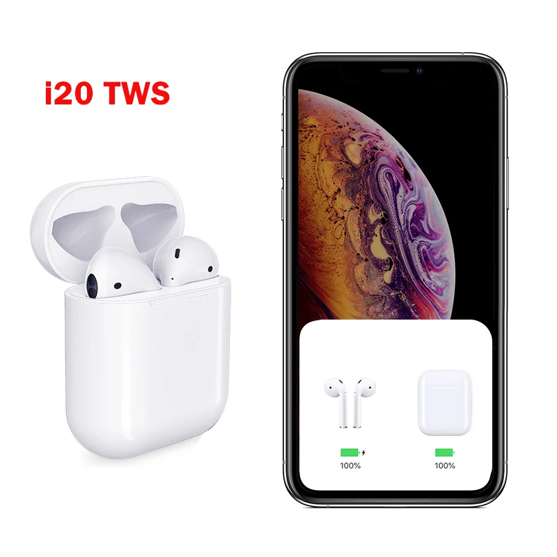 

i20 TWS Earphones V5.0 Bluetooth Wireless Earbuds Airpods PK W1 Chip I30 Earphone 1:1 PK I10 I11 I10tws I13 I14 I15 I16 Tws